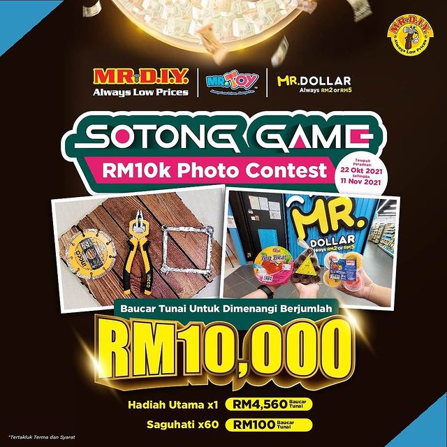 MR DIY Sotong Game RM10k Photo Contest