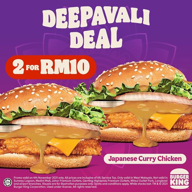 Burger King Deepavali Deal