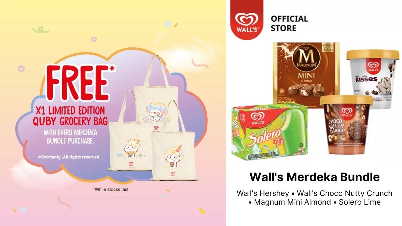 Free Quby Bag with Every Wall's Merdeka Bundle