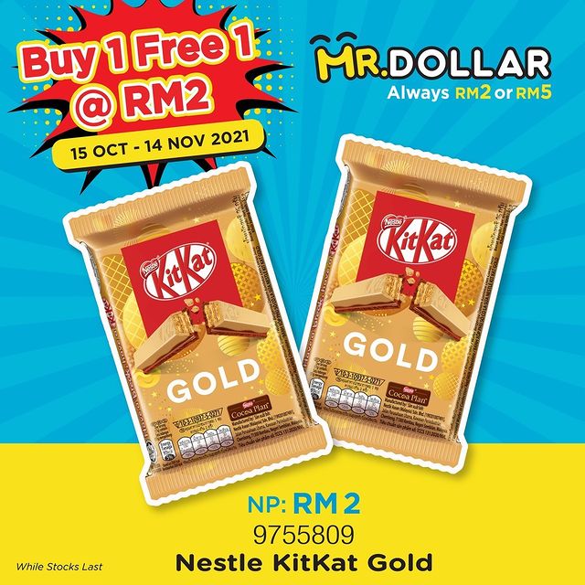 Buy1Free1 Nestle Kitkat Gold at MR. DOLLAR Store