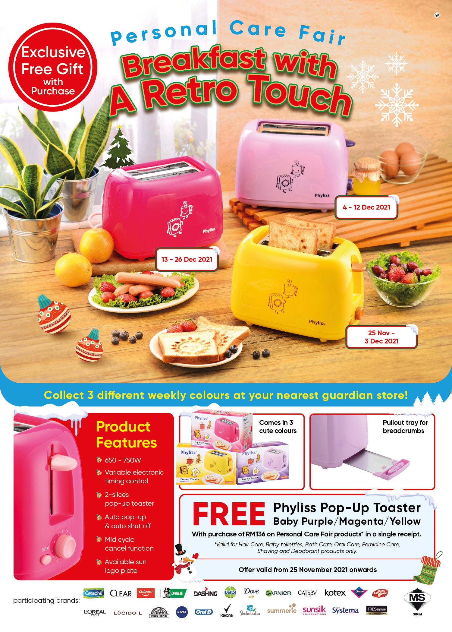 Exclusive Free Toaster with Purchase