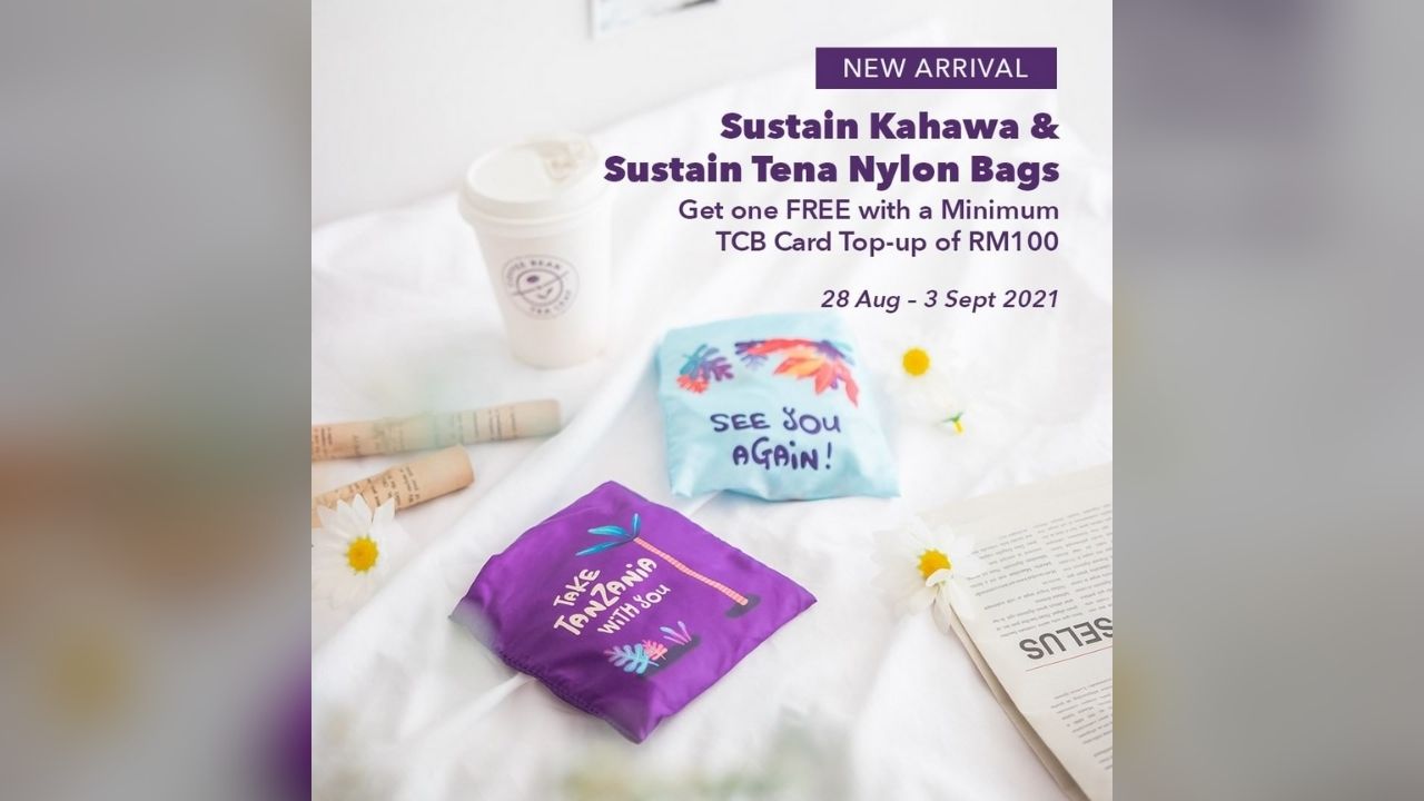 Free Sustain Kahawa or Sustain Tena Nylon Bag from The Coffee Bean & Tea Leaf
