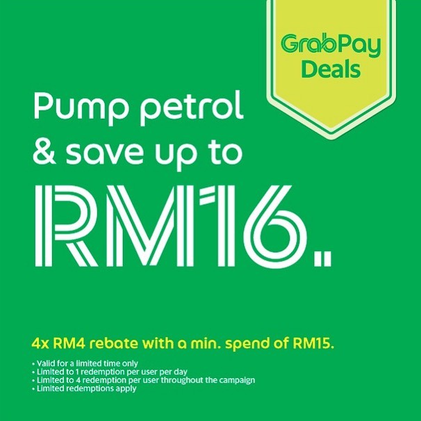 Petrol Rebate with GrabPay