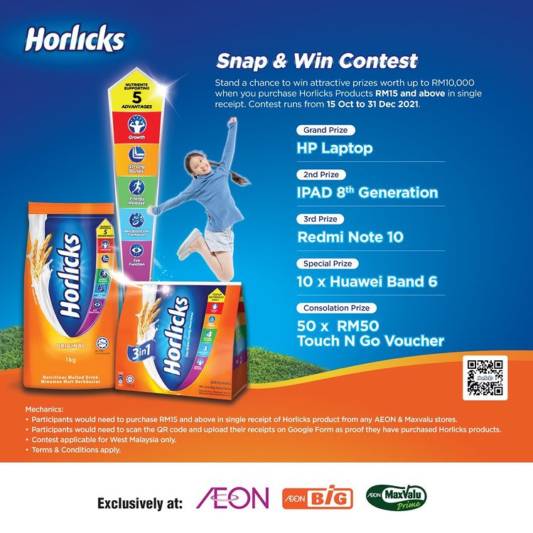 Horlicks x AEON Snap & Win Contest