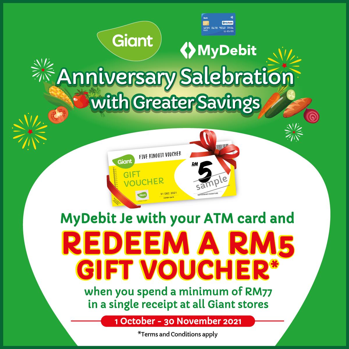 MyDebit Je at Giant to Enjoy Anniversary Surprise