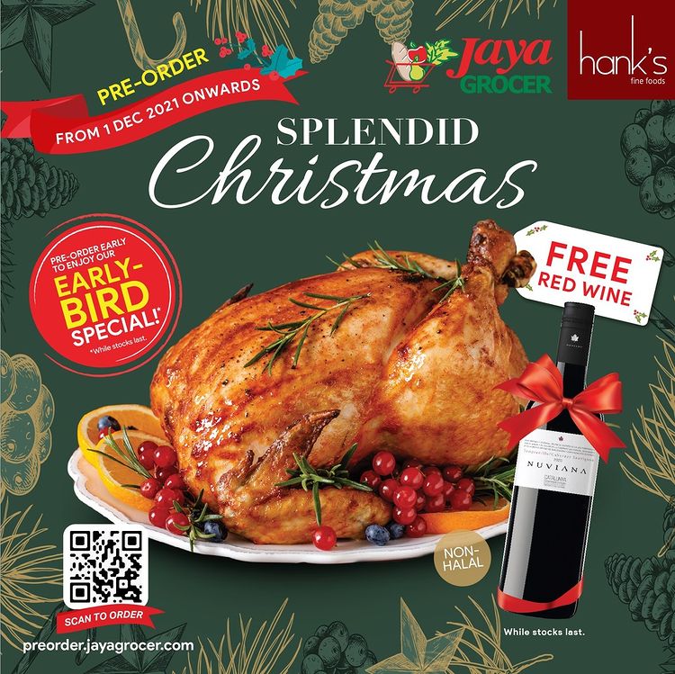 Free Red Wine with Christmas Turkey Pre-Orders