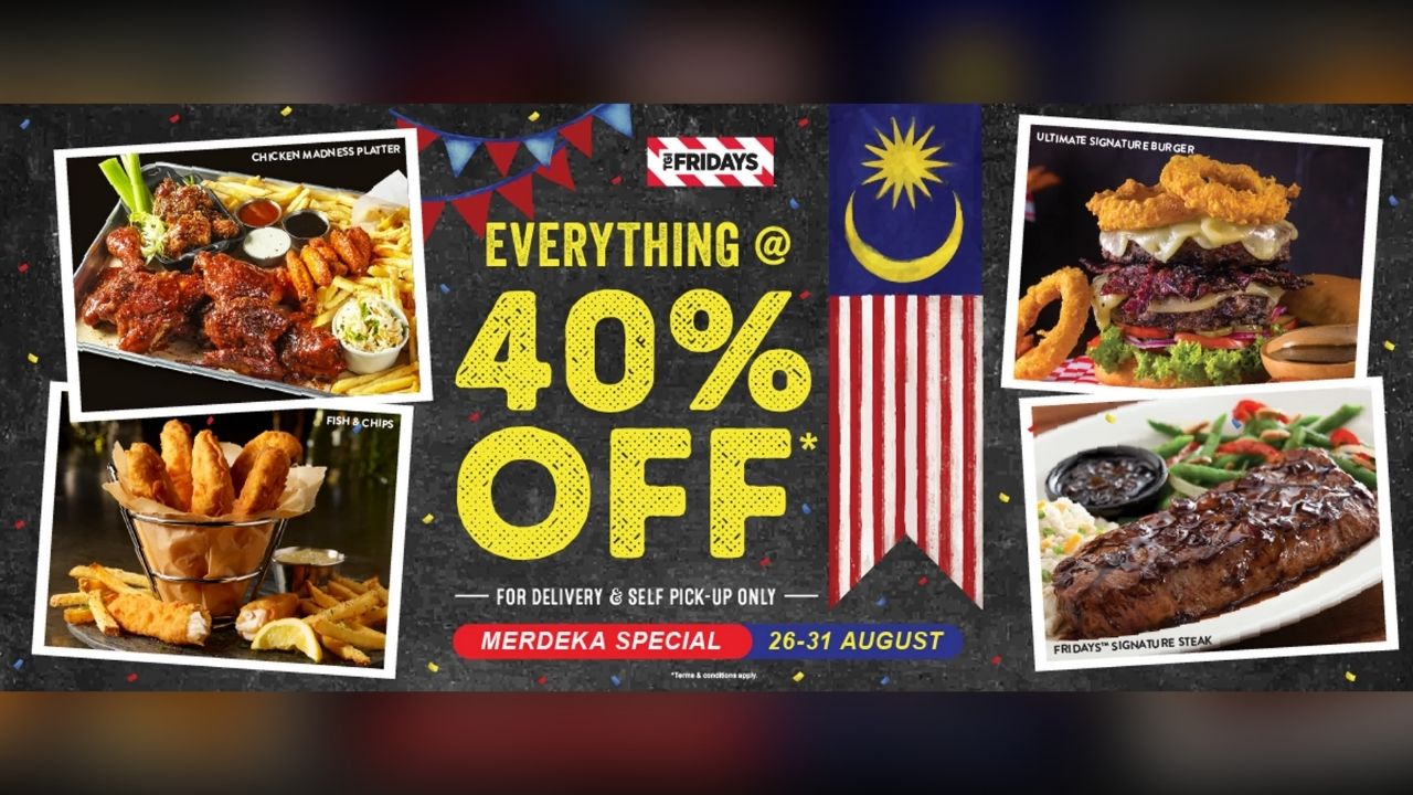 40% OFF on Everything at TGI Fridays