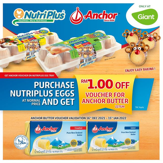 Buy Nutriplus Eggs and Get Giant Voucher for Anchor Butter