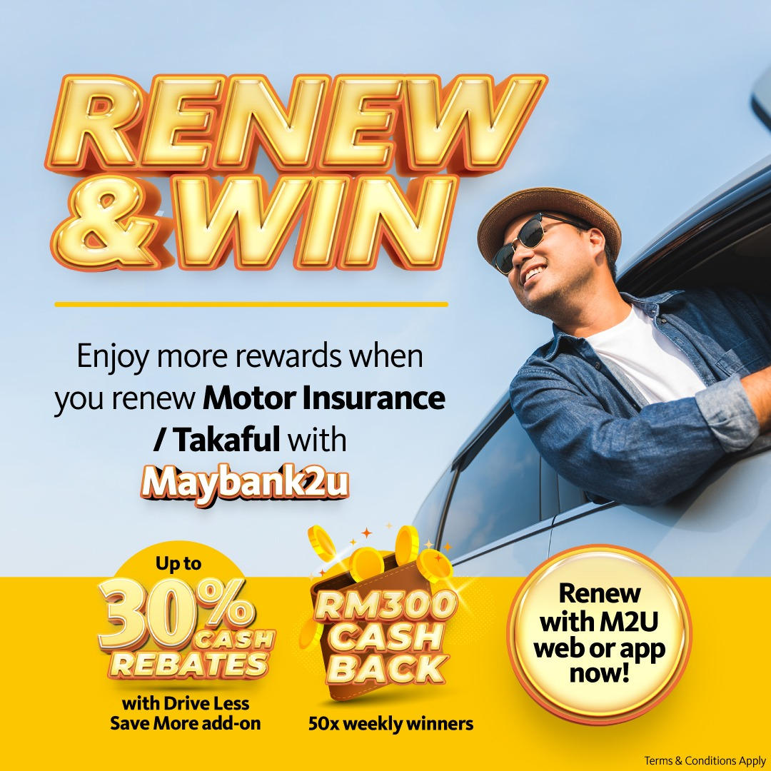 Renew Motor Insurance / Takaful with Maybank2u and WIN