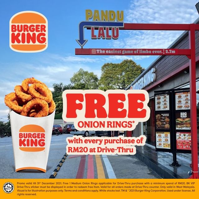 Free Onion Rings at BK Drive-Thru