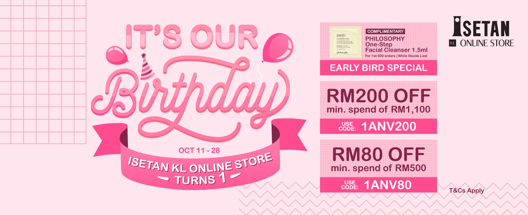 Isetan KL Online Store Anniversary Sale