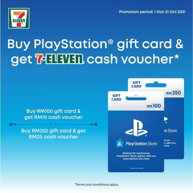 Buy PlayStation Gift Card, Get 7-Eleven Cash Voucher