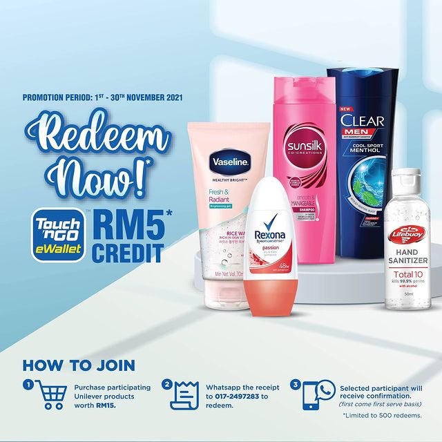 RM5 Cashback with Unilever Products