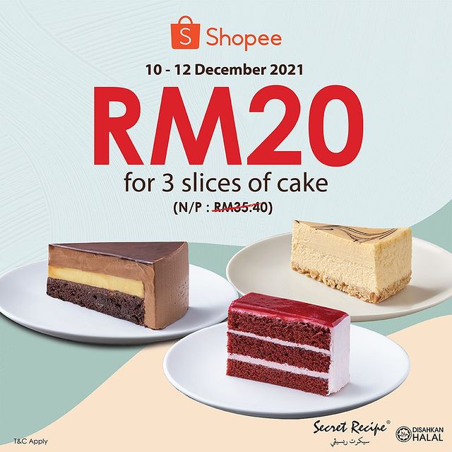 RM20 for 3 Slices of Cake