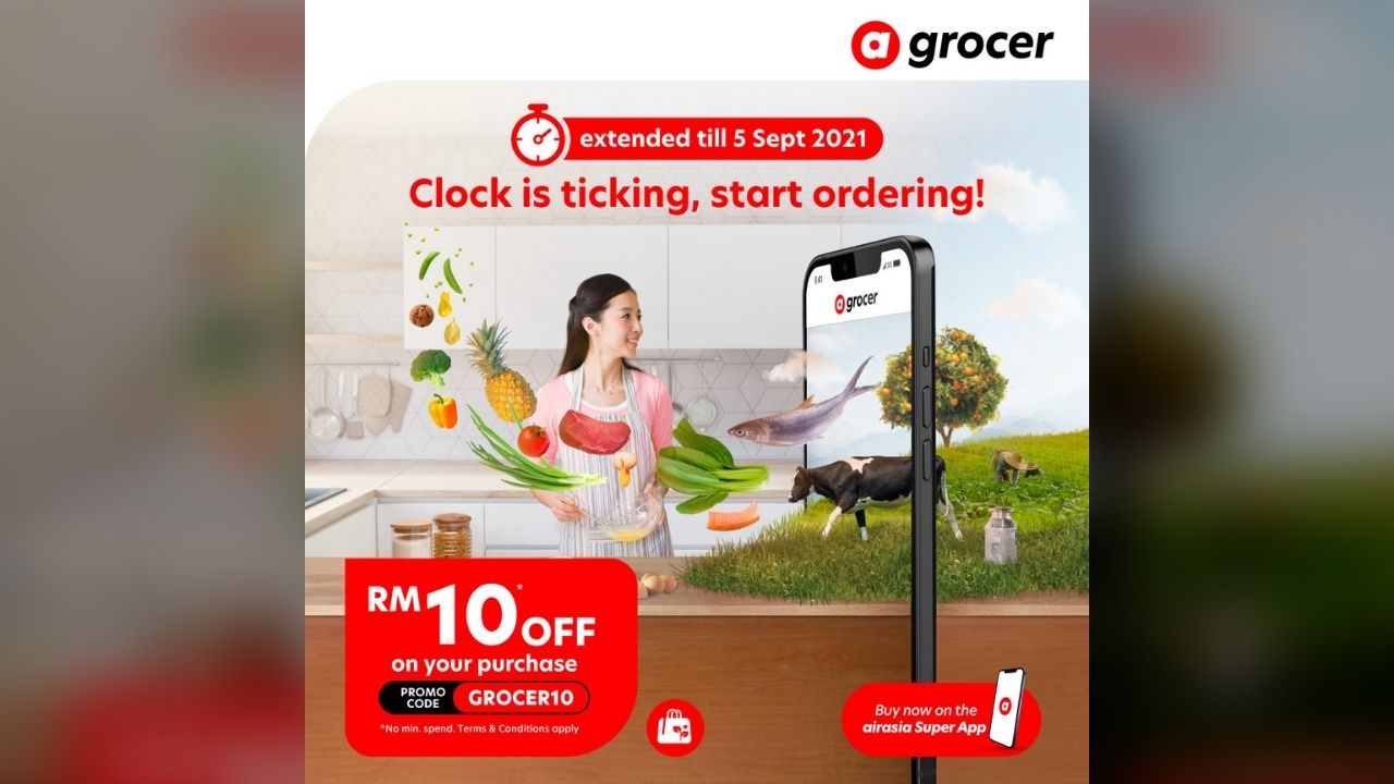 airasia Grocer RM10 / SGD $10 OFF Promo