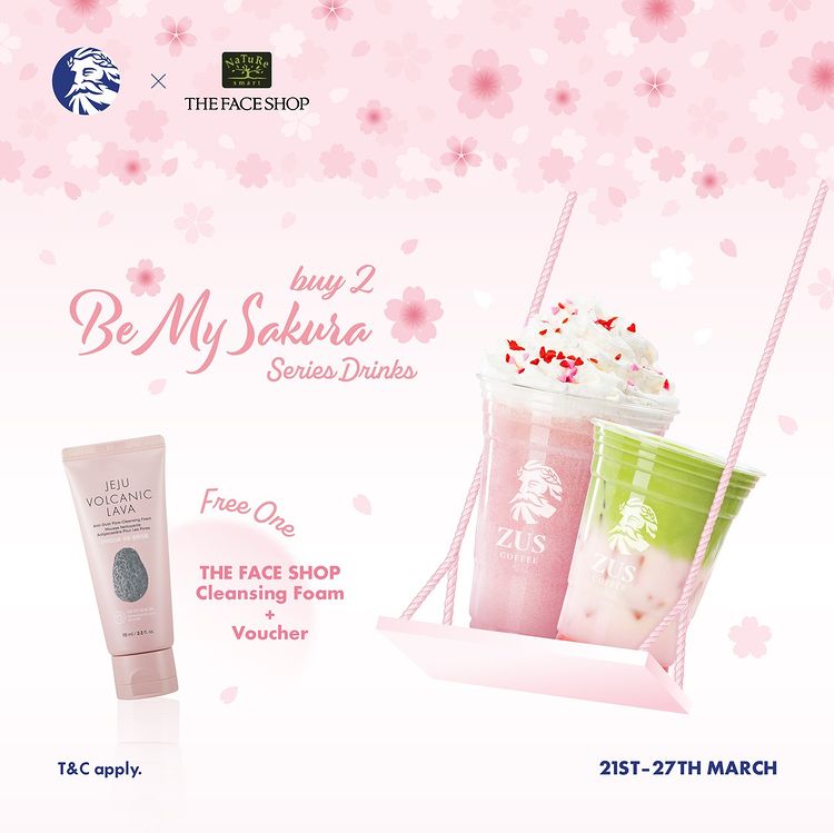 Free THE FACE SHOP Gift with ZUS Be My Sakura Series