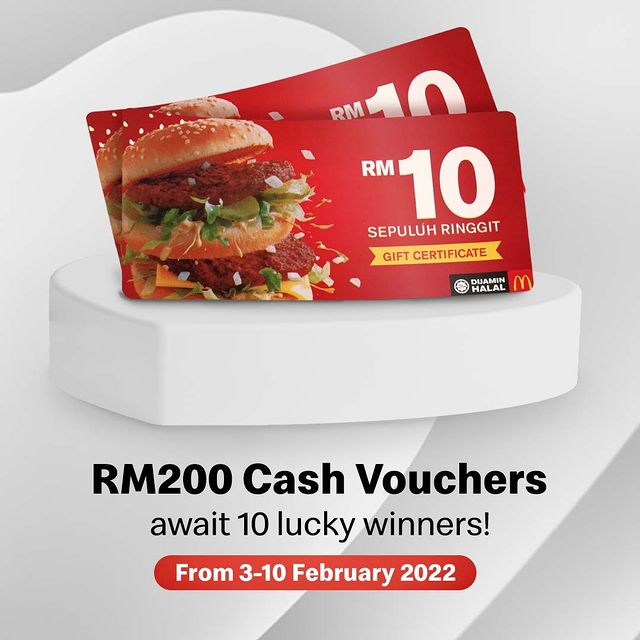 McDonald's Malaysia #kisahCintaMcChicken Instagram giveaway