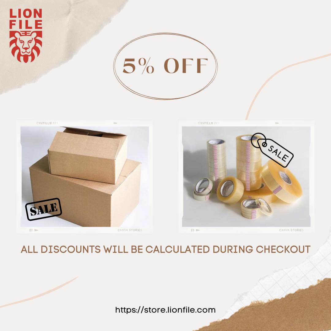 5% Off Packaging Materials