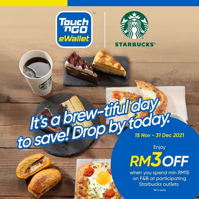 Starbucks: RM3 Off Promotion