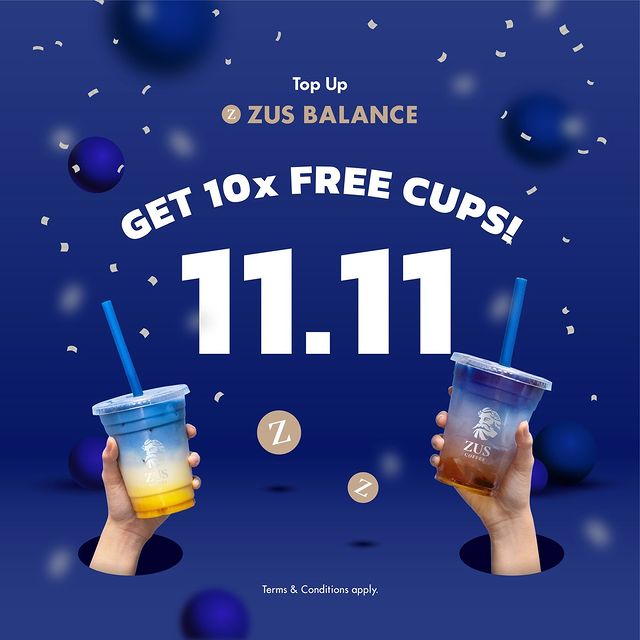 Top Up ZUS Balance for FREE Cups