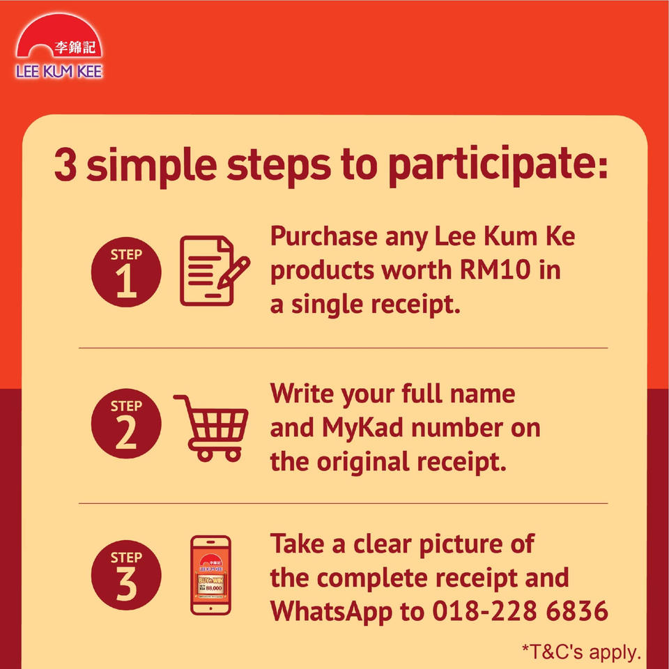 Lee Kum Kee's CNY 2022 Buy & Win Contest
