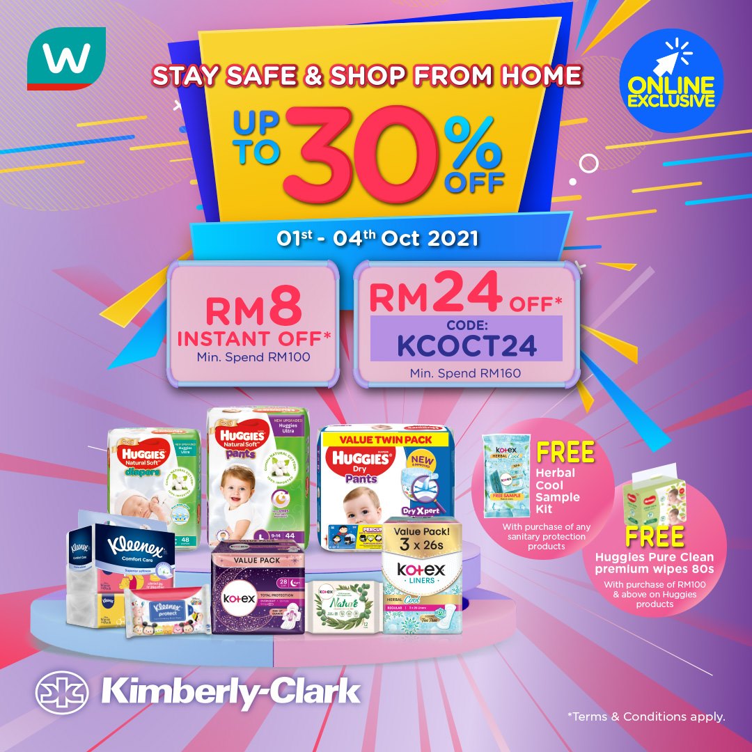 Payday Sales with Kimberly-Clark at Watsons Online