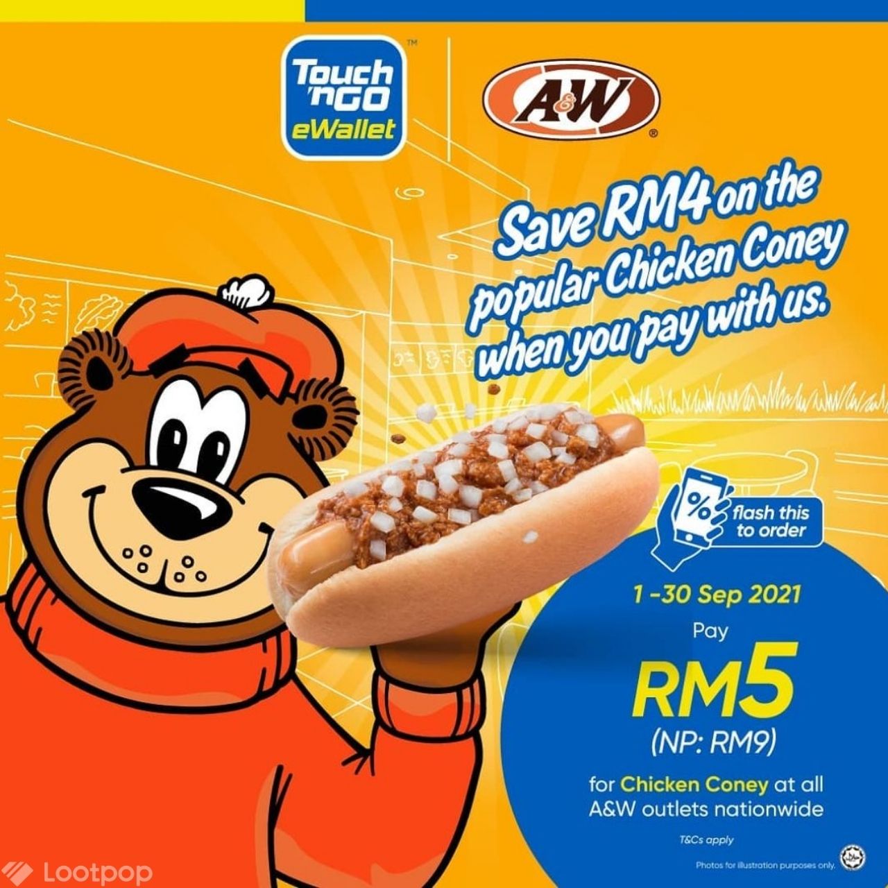 A&W RM5 Chicken Coney Promotion with Touch 'n Go eWallet