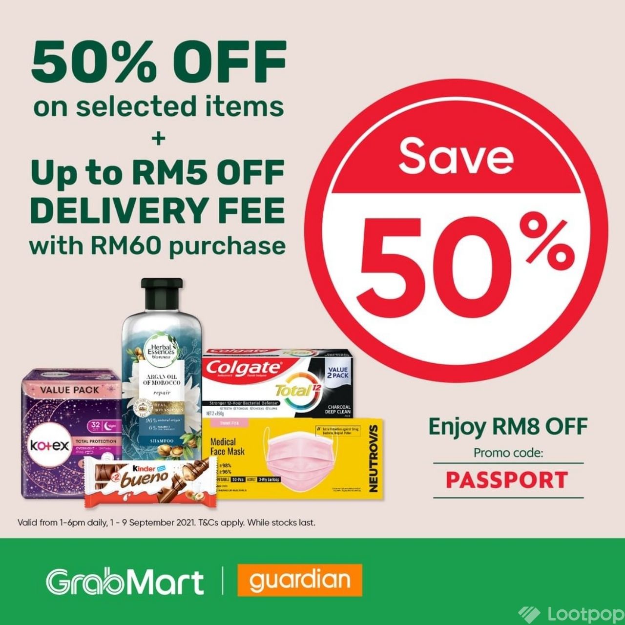 Save up to 50% with Guardian at GrabMart