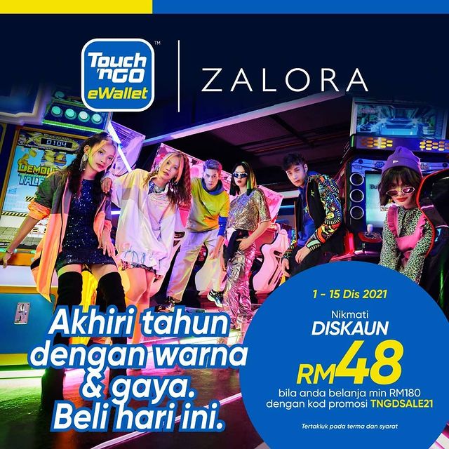 RM48 OFF at ZALORA with Touch 'n Go eWallet