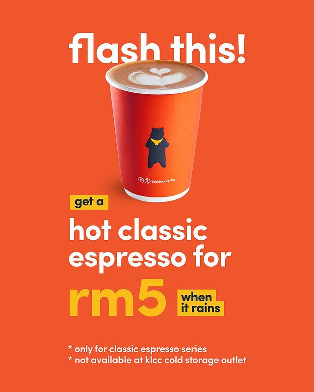 RM5 Hot Classic Expresso Coffee When It Rains