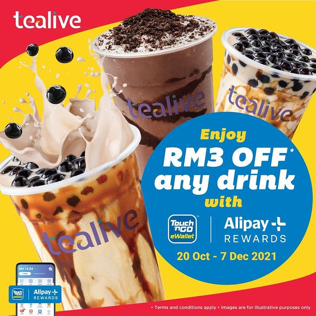 RM3 Off Any Tealive Drinks
