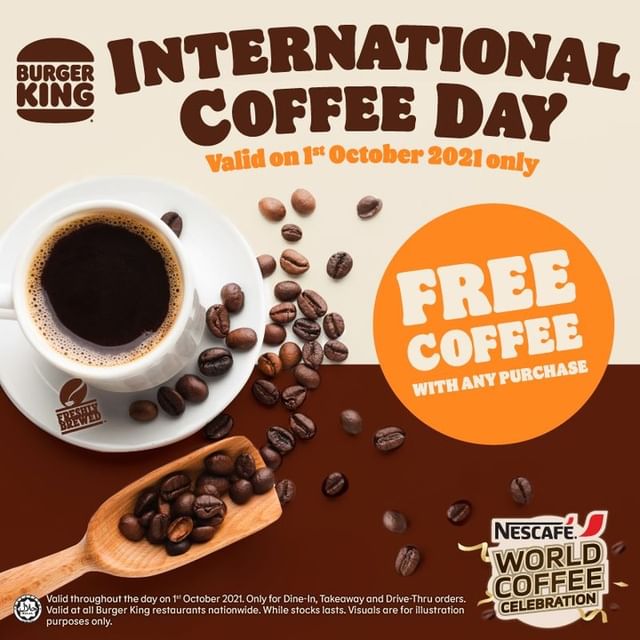 Celebrate International Coffee Day at Burger King