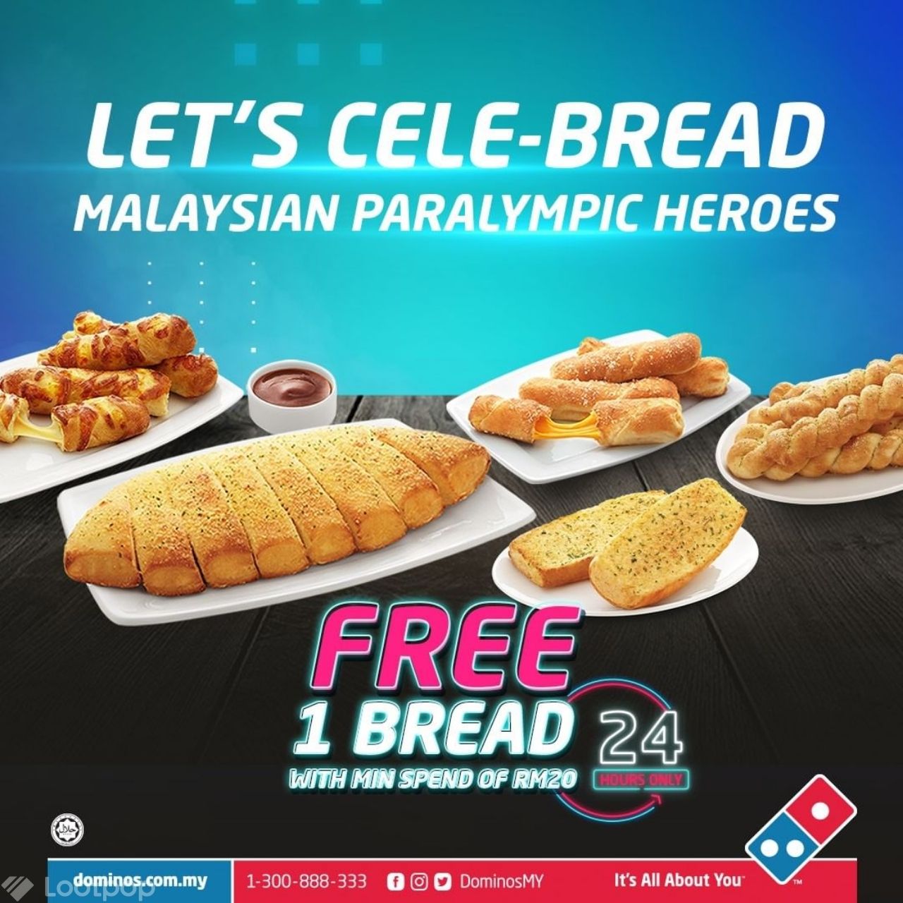 Free Bread from Domino's Pizza