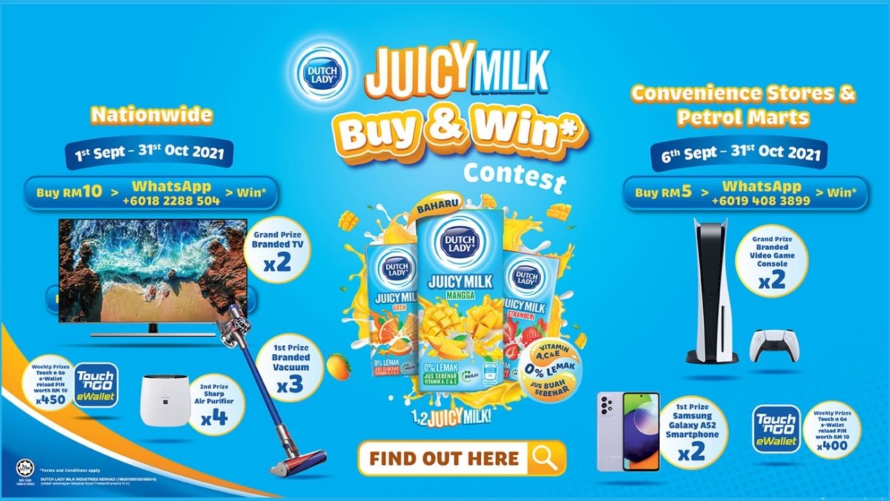 Juicy Milk Buy & Win Contest with Dutch Lady - Petrol Marts & Convenience Store