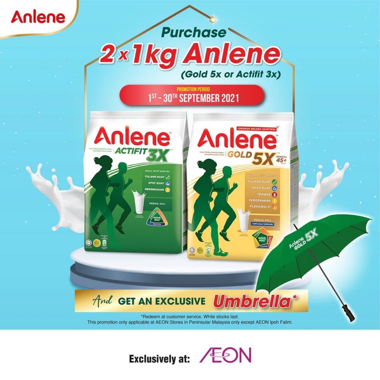 Free Umbrella from Anlene at AEON