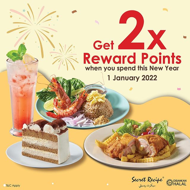 2X Reward Points on New Year 2022