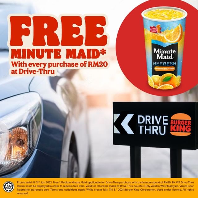 Free Minute Main Orange at BK Drive-Thru