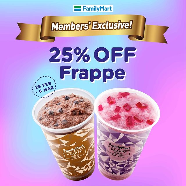 25% Off FamilyMart Frappe