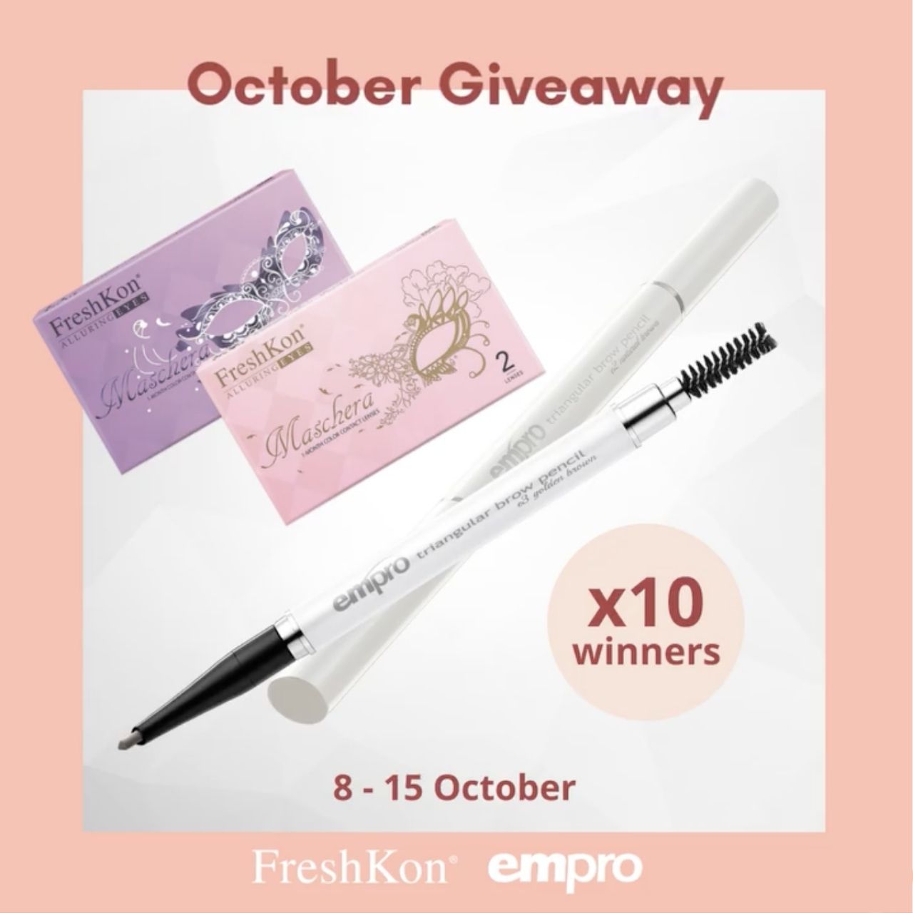 FreshKon Maschera & Empro Triangular Brow Pencil Giveaway