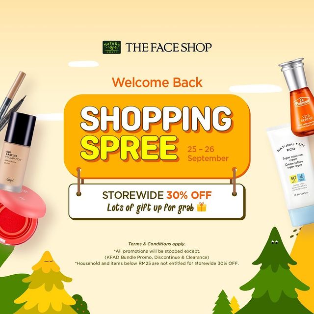 THE FACE SHOP Welcome Back Shopping Spree