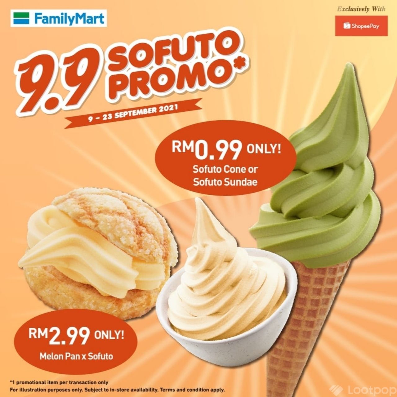 FamilyMart x ShopeePay 9.9 Sofuto Promo