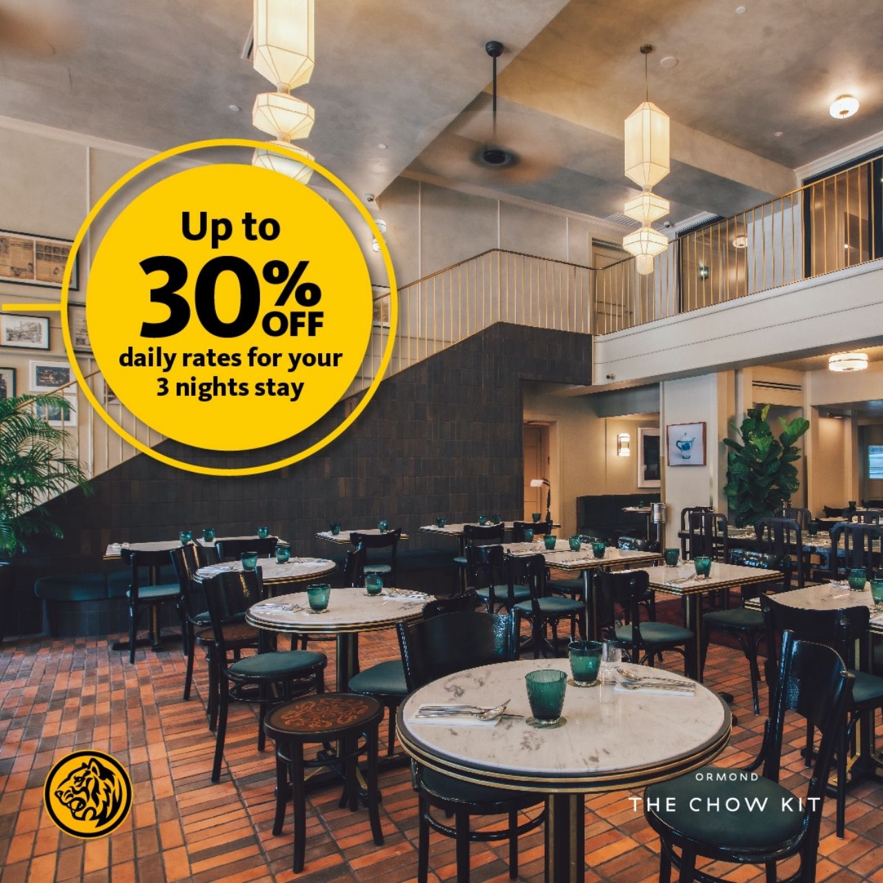 Up to 30% OFF at The Chow Kit – an Ormond Hotel