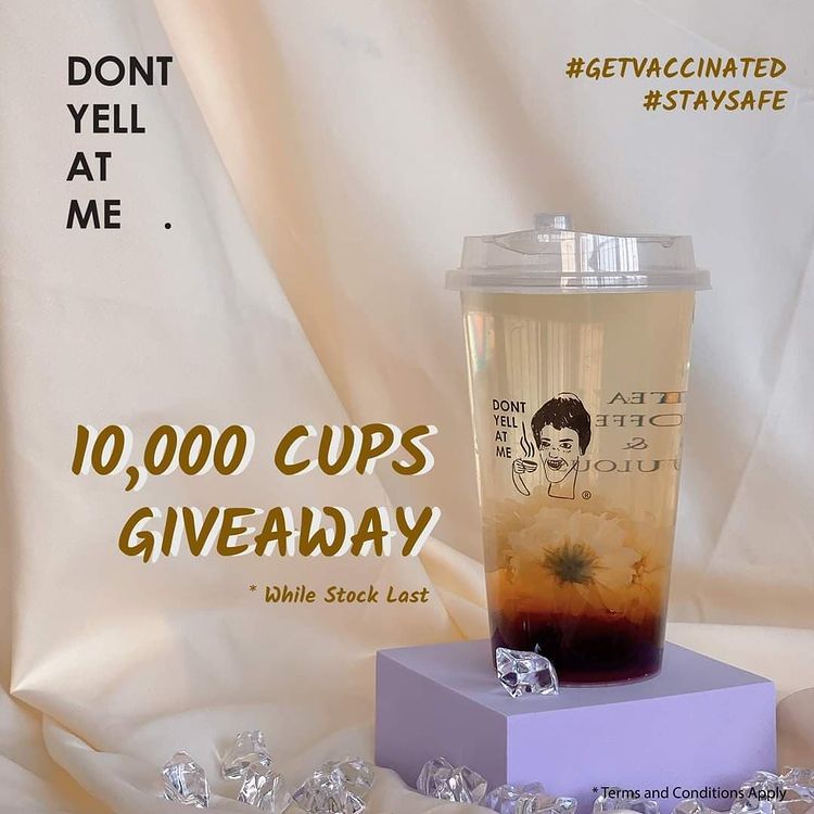 Dont Yell At Me 10,000 Cups Giveaway Campaign