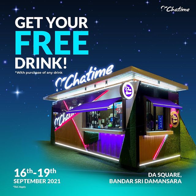 Free Drink from Chatime at DA Square
