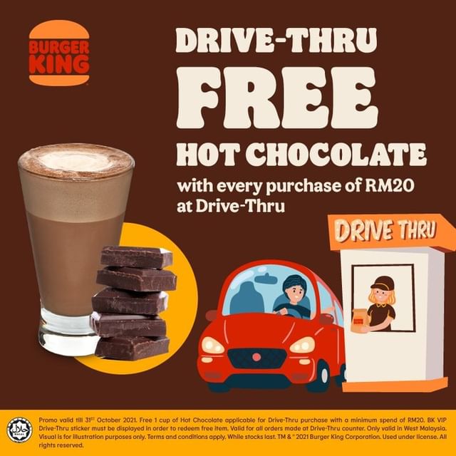 Free Hot Chocolate at Burger King