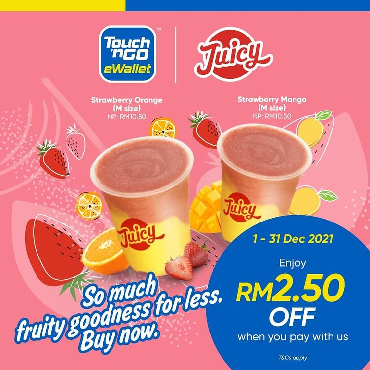 Juicy Fresh Juice Bar: RM2.50 Drink