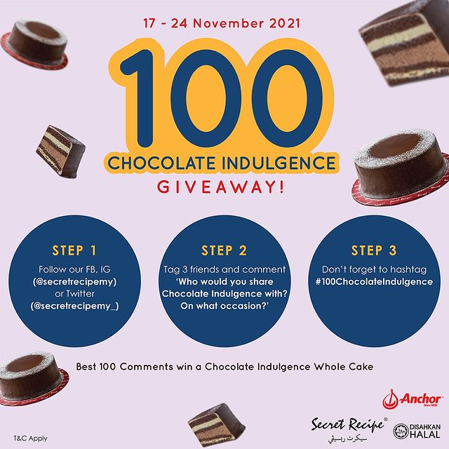 100 Chocolate Indulgence Giveaway