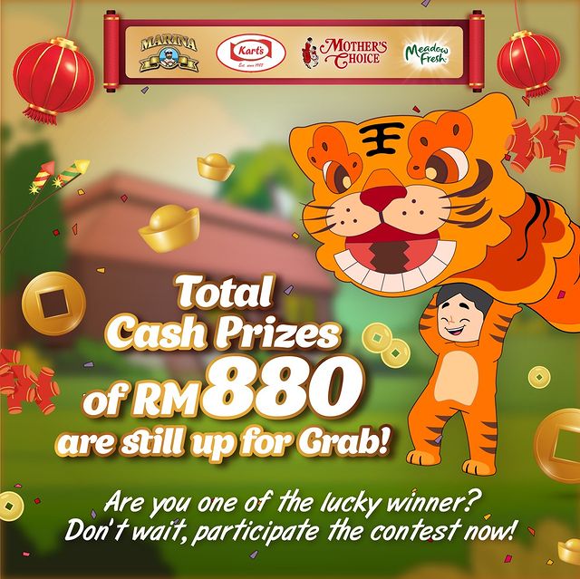 RM880 Cash Angpow is Up for GRAB!