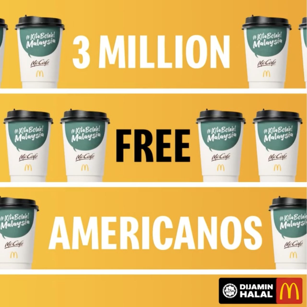 3 Million Free McCafe Americanos Giveaway